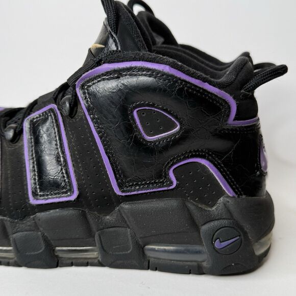 Nike Air More Uptempo 96 Shoes Black Action Grape DV1879-001 Mens Size 8